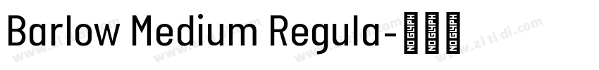 Barlow Medium Regula字体转换